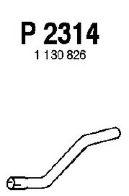 FENNO p2314 -  Труба выхлопного газа
