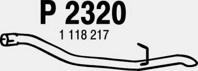 FENNO p2320 -  Труба выхлопного газа
