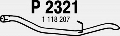 FENNO p2321 -  Труба выхлопного газа