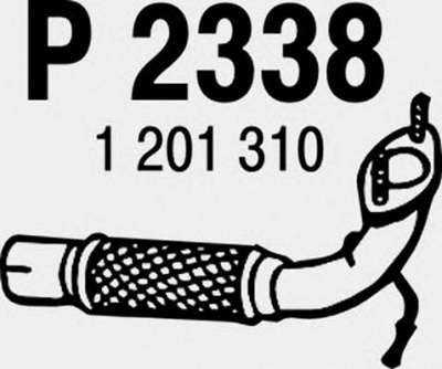 FENNO p2338 -  Труба выхлопного газа