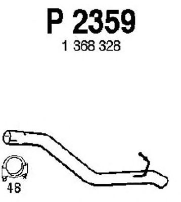 FENNO p2359 -  Труба выхлопного газа
