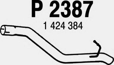 FENNO p2387 -  Труба выхлопного газа