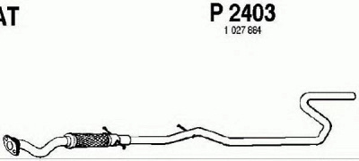 FENNO p2403 -  Труба выхлопного газа