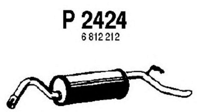 FENNO p2424 -  Глушитель выхлопных газов конечный