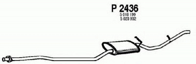FENNO p2436 -  Глушитель выхлопных газов конечный