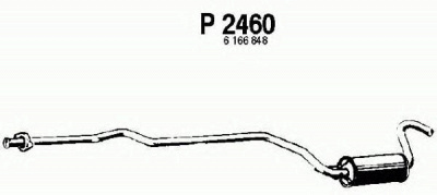 FENNO p2460 -  Средний глушитель выхлопных газов