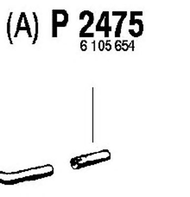 FENNO p2475 -  Труба выхлопного газа