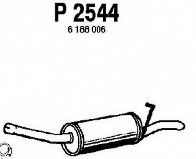 FENNO p2544 -  Глушитель выхлопных газов конечный