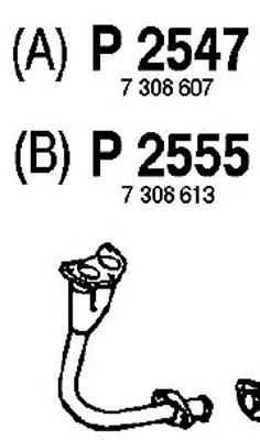 FENNO p2547 -  Труба выхлопного газа