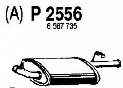 FENNO p2556 -  Глушитель выхлопных газов конечный