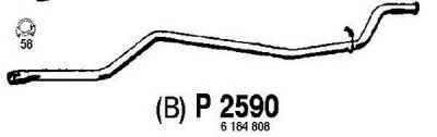 FENNO p2590 -  Труба выхлопного газа