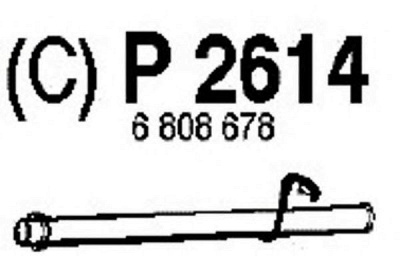 FENNO p2614 -  Труба выхлопного газа