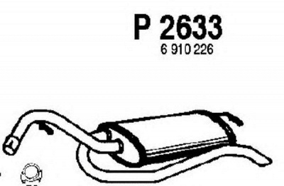 FENNO p2633 -  Глушитель выхлопных газов конечный