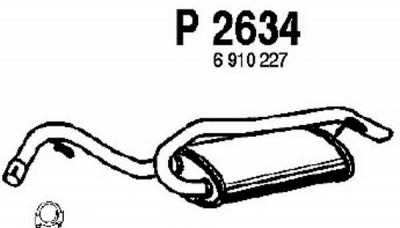 FENNO p2634 -  Глушитель выхлопных газов конечный