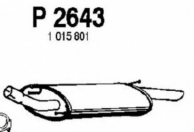 FENNO p2643 -  Глушитель выхлопных газов конечный