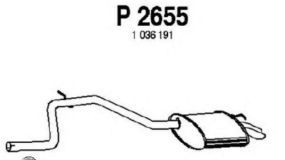 FENNO p2655 -  Глушитель выхлопных газов конечный