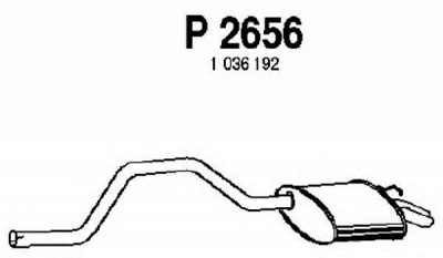 FENNO p2656 -  Глушитель выхлопных газов конечный