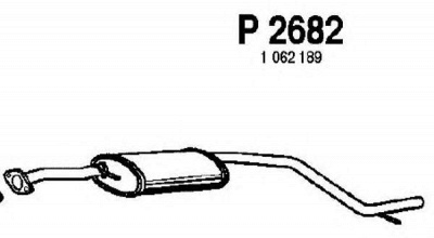 FENNO p2682 -  Средний глушитель выхлопных газов