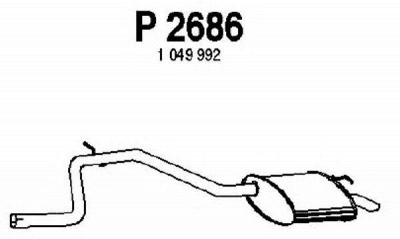 FENNO p2686 -  Глушитель выхлопных газов конечный
