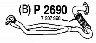 FENNO p2690 -  Труба выхлопного газа