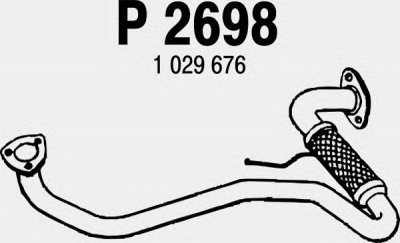 FENNO p2698 -  Труба выхлопного газа