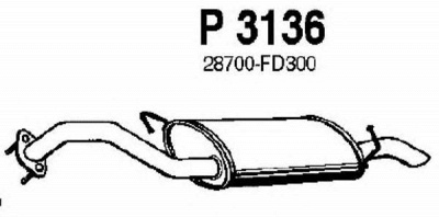 FENNO p3136 -  Глушитель выхлопных газов конечный