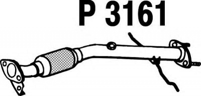 FENNO p3161 -  Труба выхлопного газа