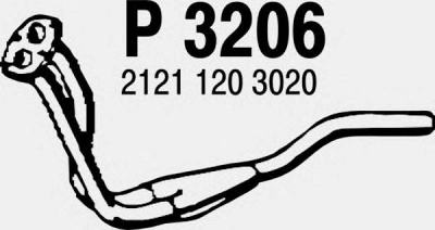 FENNO p3206 -  Труба выхлопного газа
