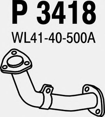 FENNO p3418 -  Труба выхлопного газа