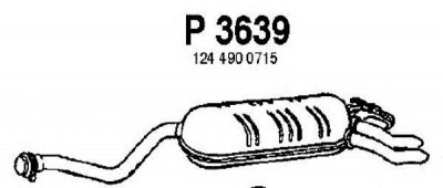 FENNO p3639 -  Глушитель выхлопных газов конечный