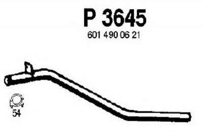 FENNO p3645 -  Труба выхлопного газа