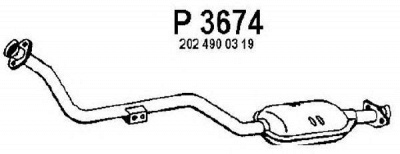 FENNO p3674 -  Труба выхлопного газа