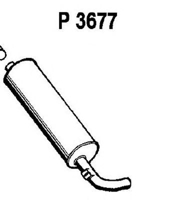FENNO p3677 -  Глушитель выхлопных газов конечный