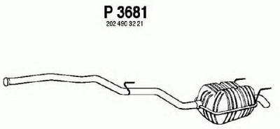 FENNO p3681 -  Глушитель выхлопных газов конечный