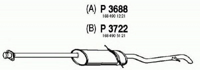 FENNO p3688 -  Глушитель выхлопных газов конечный