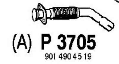 FENNO p3705 -  Труба выхлопного газа