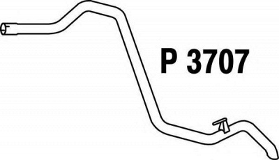FENNO p3707 -  Труба выхлопного газа