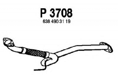 FENNO p3708 -  Труба выхлопного газа