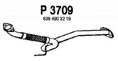 FENNO p3709 -  Труба выхлопного газа