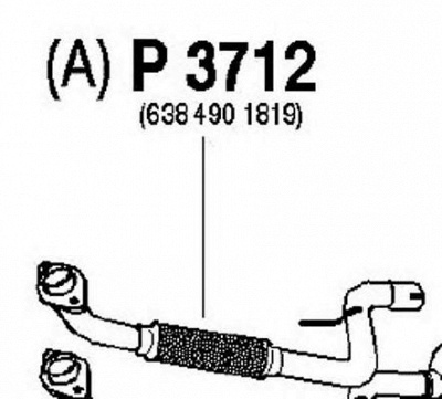 FENNO p3712 -  Труба выхлопного газа