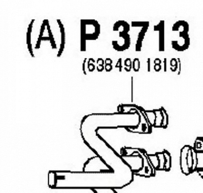FENNO p3713 -  Труба выхлопного газа