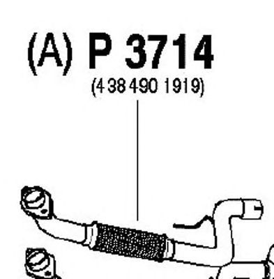 FENNO p3714 -  Труба выхлопного газа