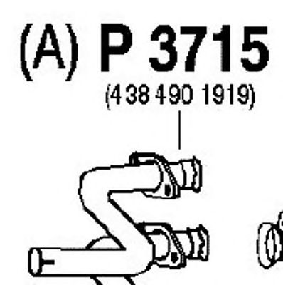 FENNO p3715 -  Труба выхлопного газа