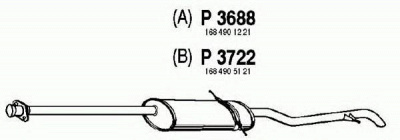 FENNO p3722 -  Глушитель выхлопных газов конечный