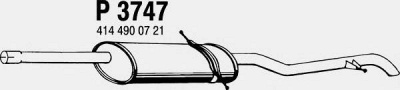 FENNO p3747 -  Глушитель выхлопных газов конечный
