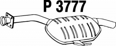 FENNO p3777 -  Средний глушитель выхлопных газов