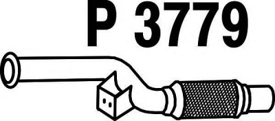 FENNO p3779 -  Труба выхлопного газа