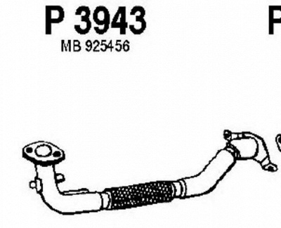 FENNO p3943 -  Труба выхлопного газа