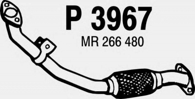 FENNO p3967 -  Труба выхлопного газа
