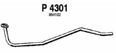FENNO p4301 -  Труба выхлопного газа